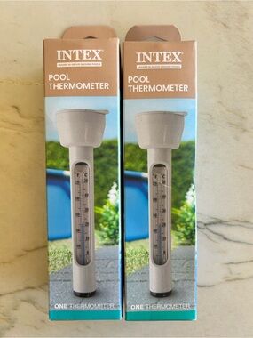 INTEX Pool Thermometer - White and Blue Packaging